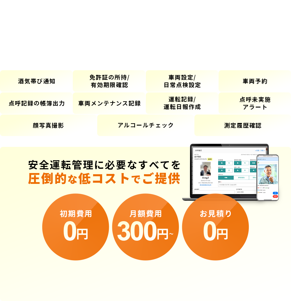 車両管理のあらゆる課題をFLEETGUIDEが解決します