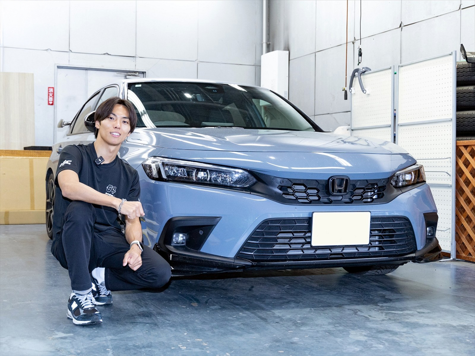 ▲大草選手の愛車はホンダの11代目「シビック EX」