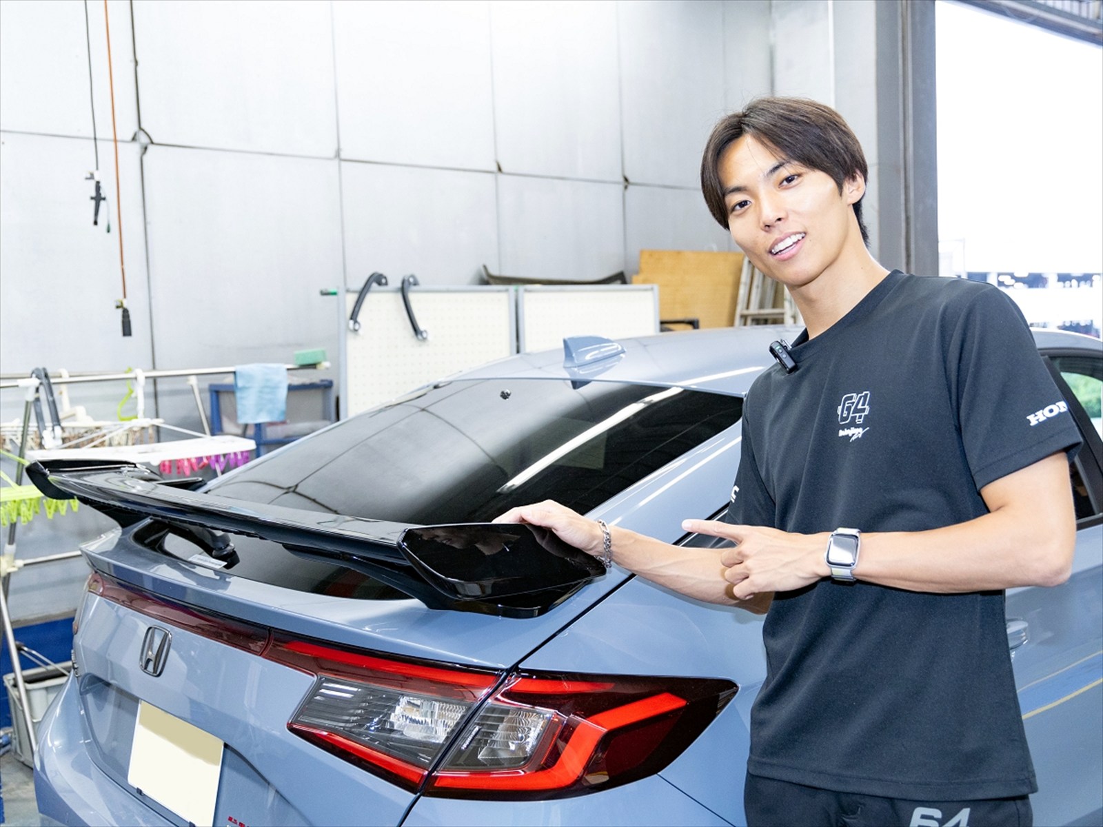 ▲「もしスポイラーで迷っている人がいたら、おすすめです！」と大草選手