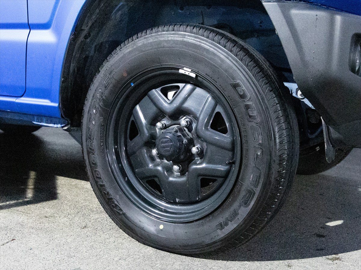 ▲タイヤがキレイになるだけで新車のようなパリっとした印象に！