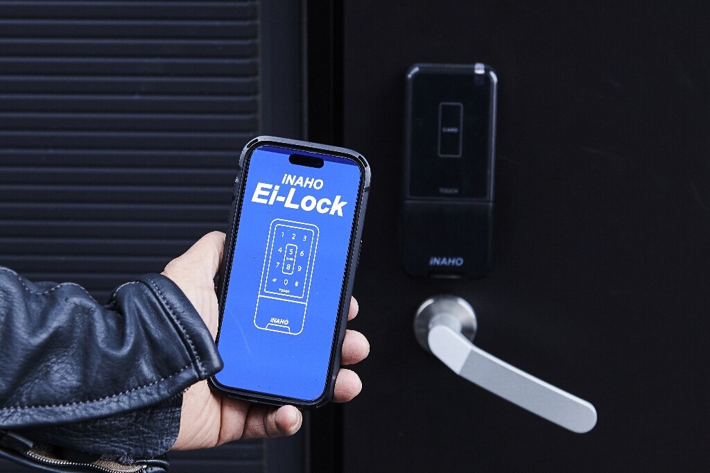▲電子錠はスマホ式とカードキー＆暗証番号式があり、部屋によってモデルが異なる