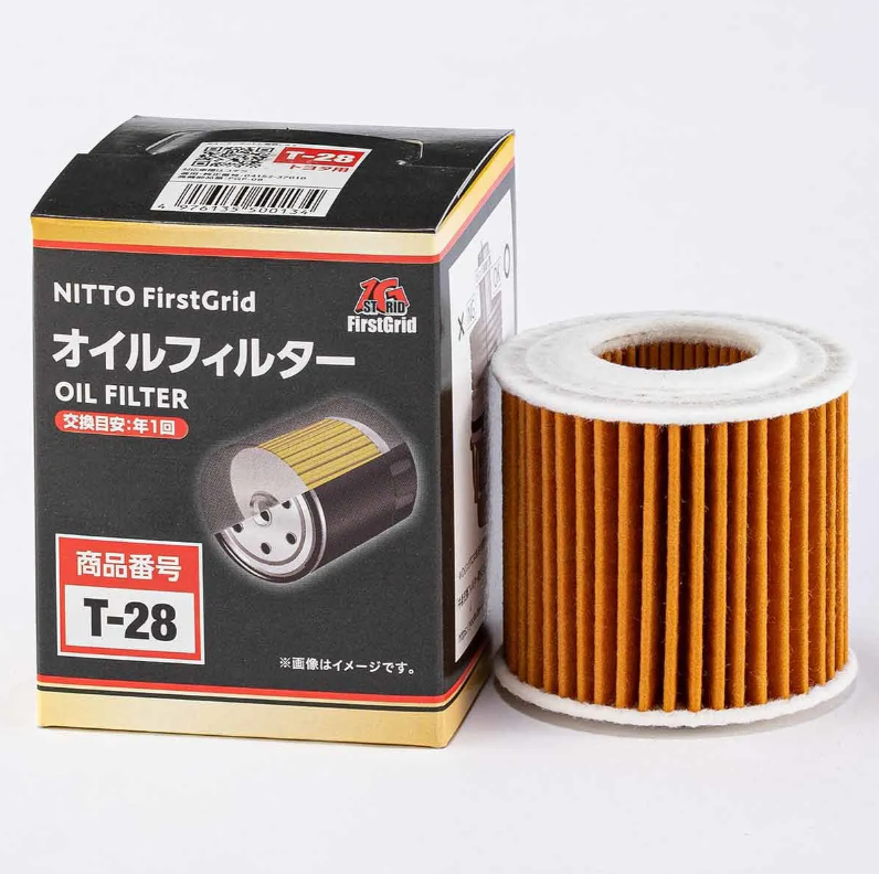 ▲「ノア／ヴォクシー」に適合する「FIRSTGRID ファーストグリッド オイルフィルター T-28