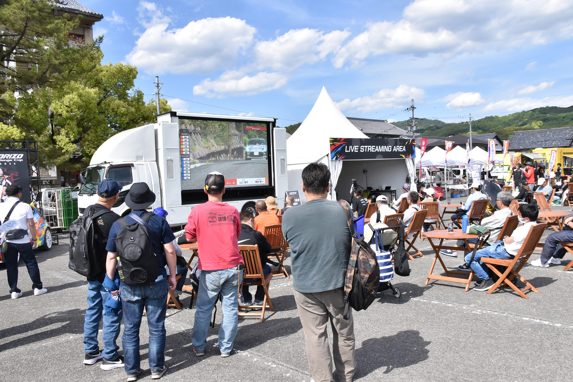 ▲ステージイベントや車両展示