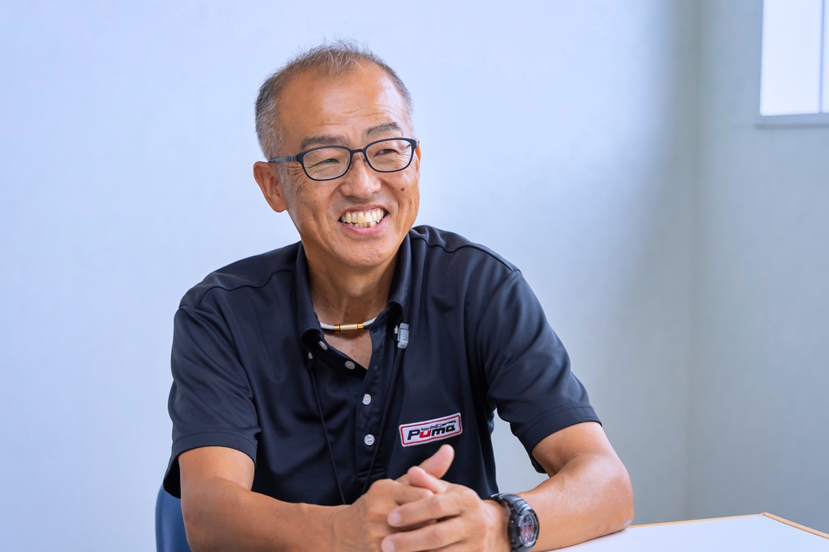 ▲チームの監督を務める株式会社ピューマ マーケティング事業部 CSR活動推進部 兼務 販売促進部の中