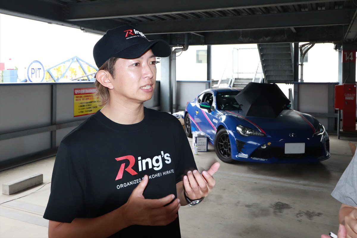 ▲リングス・ガレージはサークル「平手晃平と車で遊ぼう」を前身とし、SUPER GTを離れたのを機に、