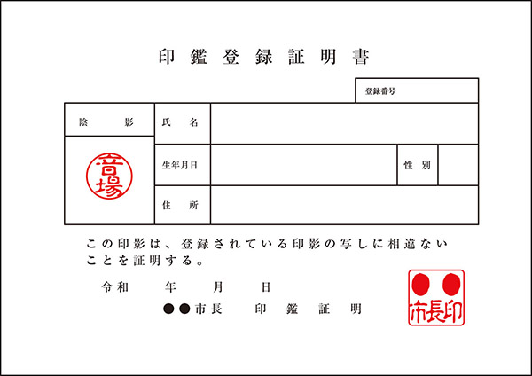 発行後3ヵ月以内の所有者の印鑑証明書