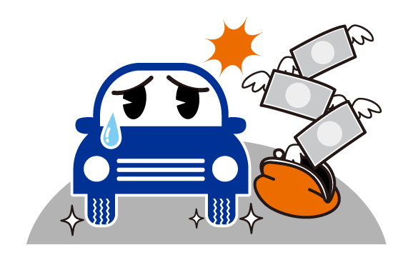 タイヤパンク交換費用イメージ