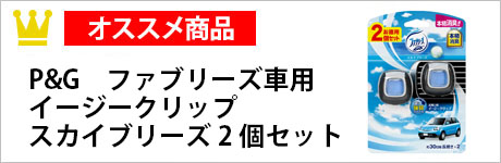 Ｐ＆Ｇ P&G　ファブリーズ車用　イージークリップ　スカイブリーズ　2個セット