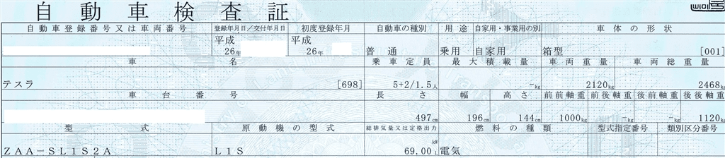 車検証